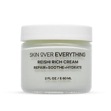Load image into Gallery viewer, Skin Over Everything Reishi Rich Cream is a hydrating face moisturizer for dry skin. This rich texture face cream helps to hydrate and plump the skin. 
